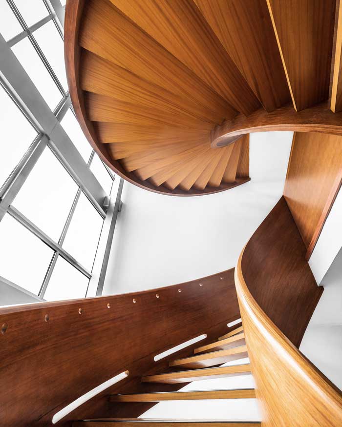 Architecture escalier en bois Opus2B